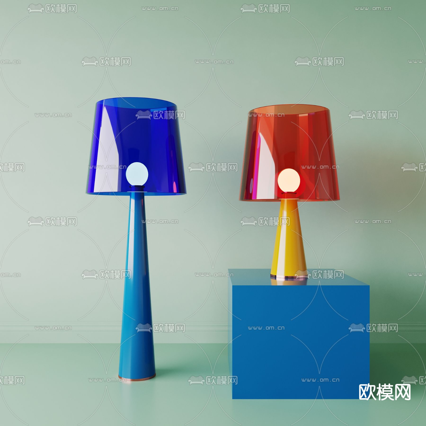 落地灯 艺术灯3d模型下载