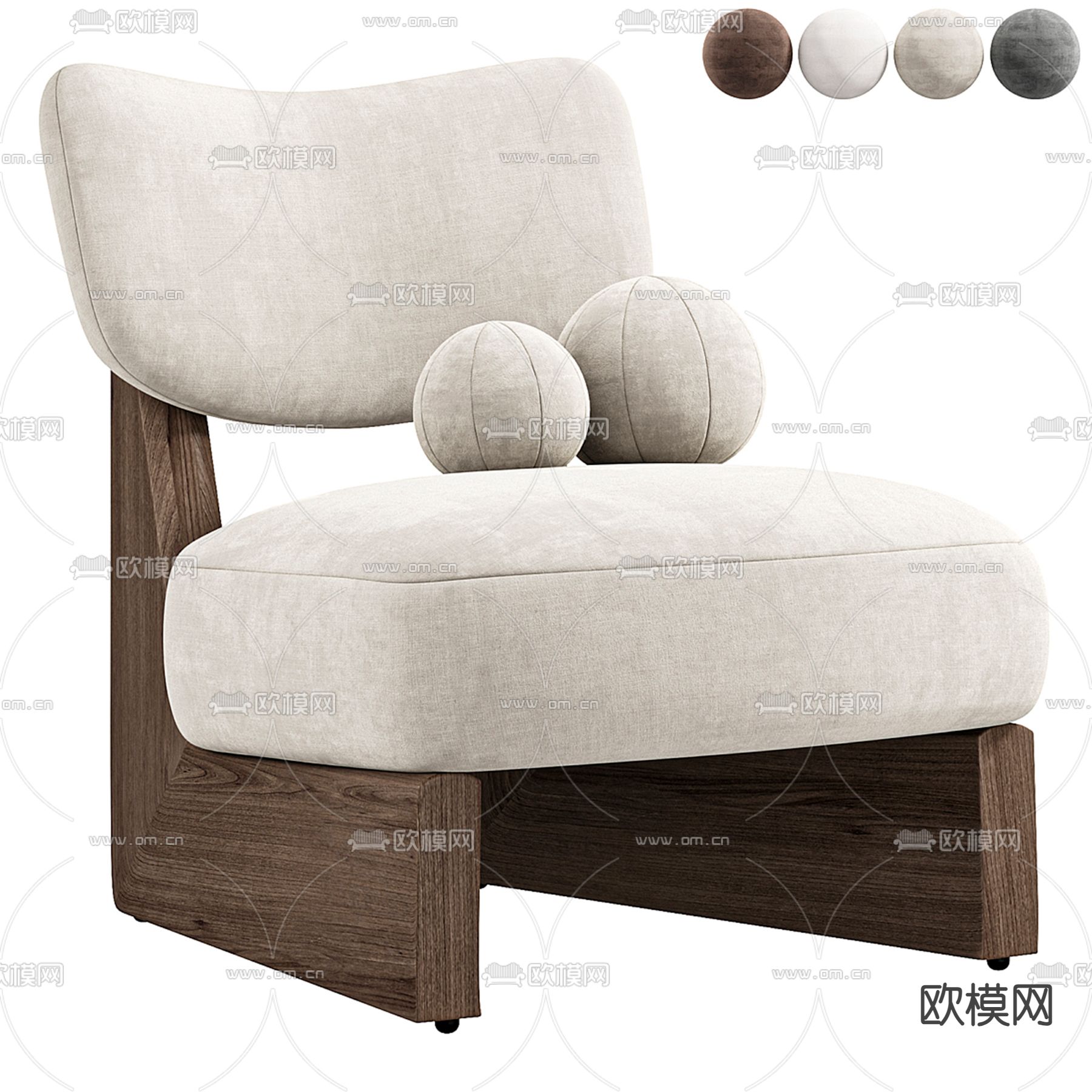 Solange 沙发椅 休闲椅3d模型下载