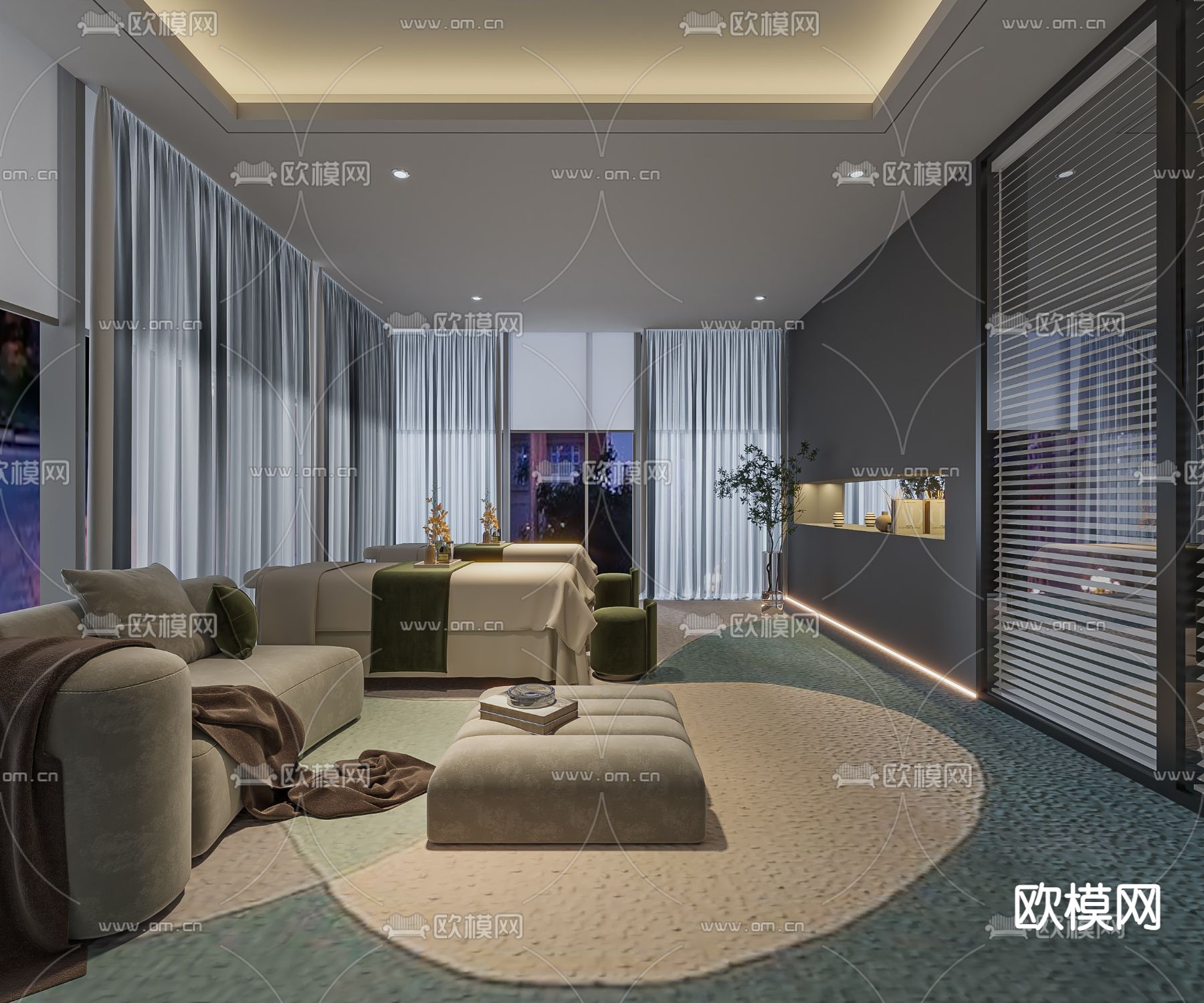 美容院 SPA包间 美容院包间3d模型下载