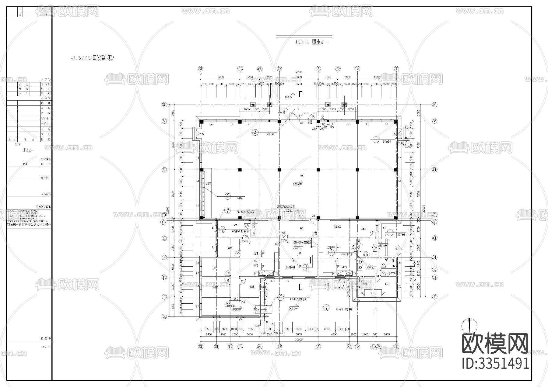 食堂建筑cad施工图下载（渲染图6）