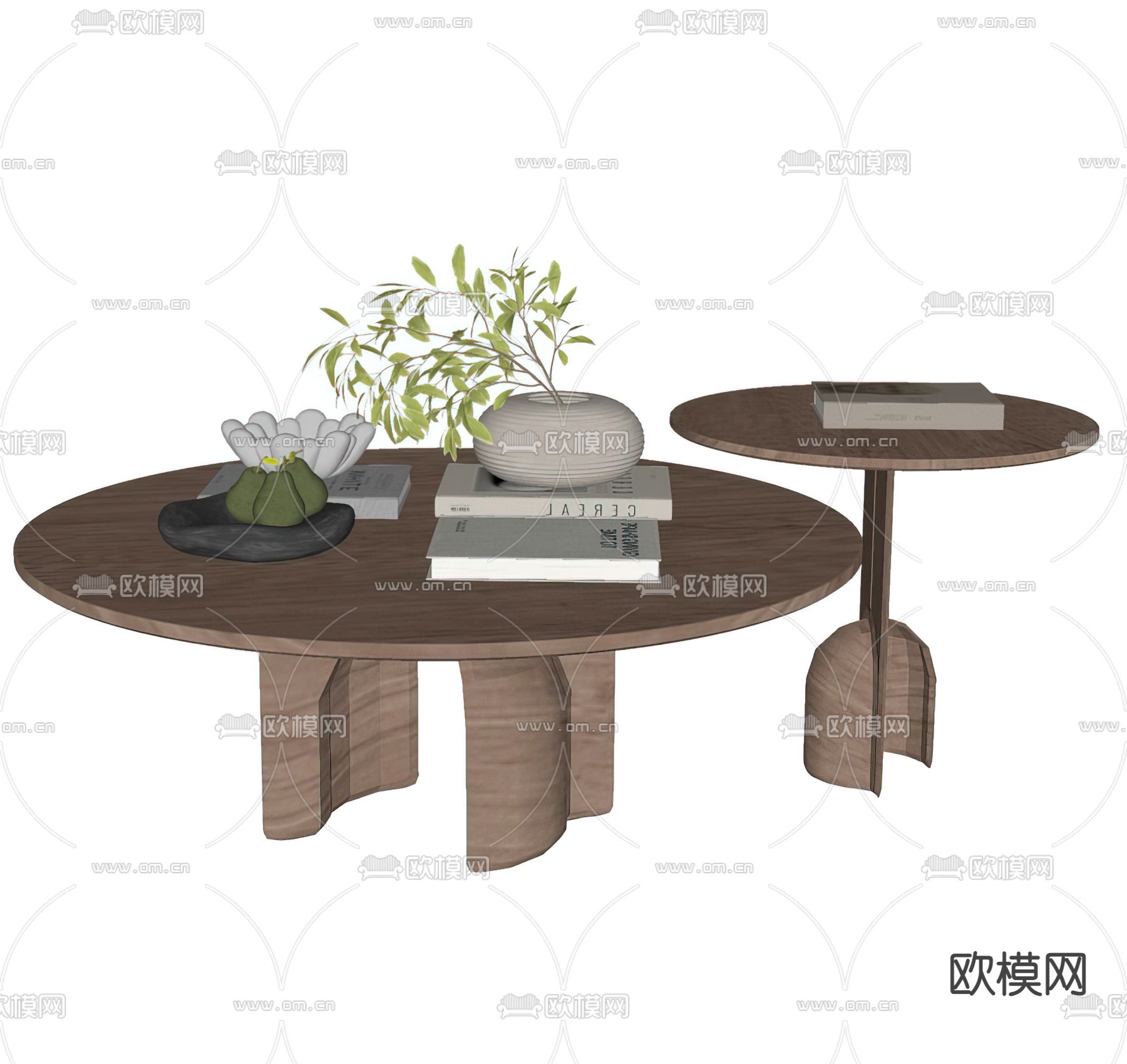 Baxter 茶几su模型下载（渲染图1）