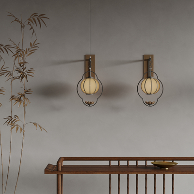  Poliform 新中式壁灯su模型 