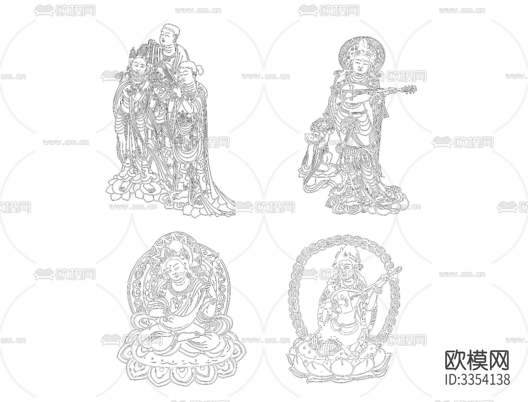 敦煌飞天CAD下载（渲染图6）