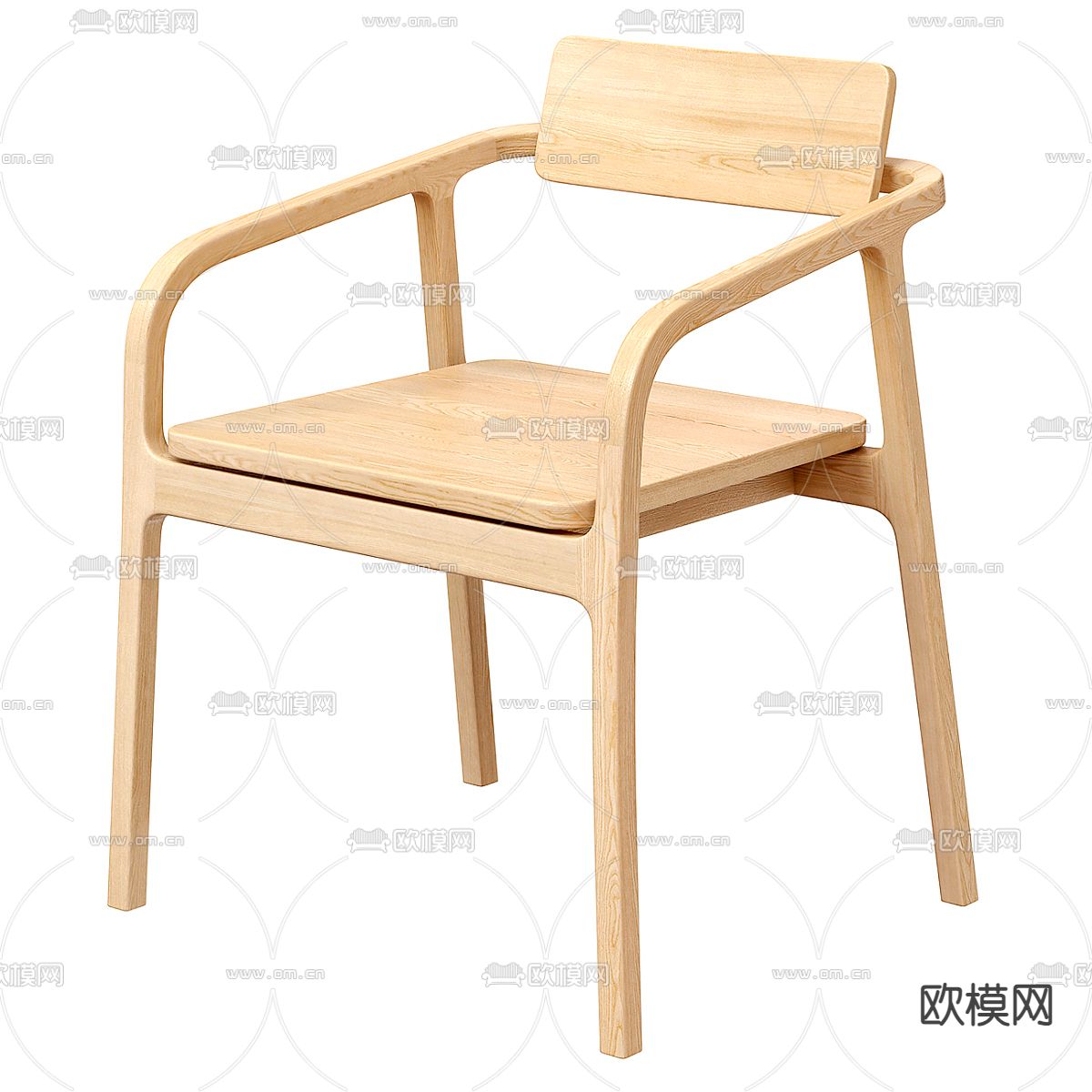 侘寂椅子 餐椅3d模型下载