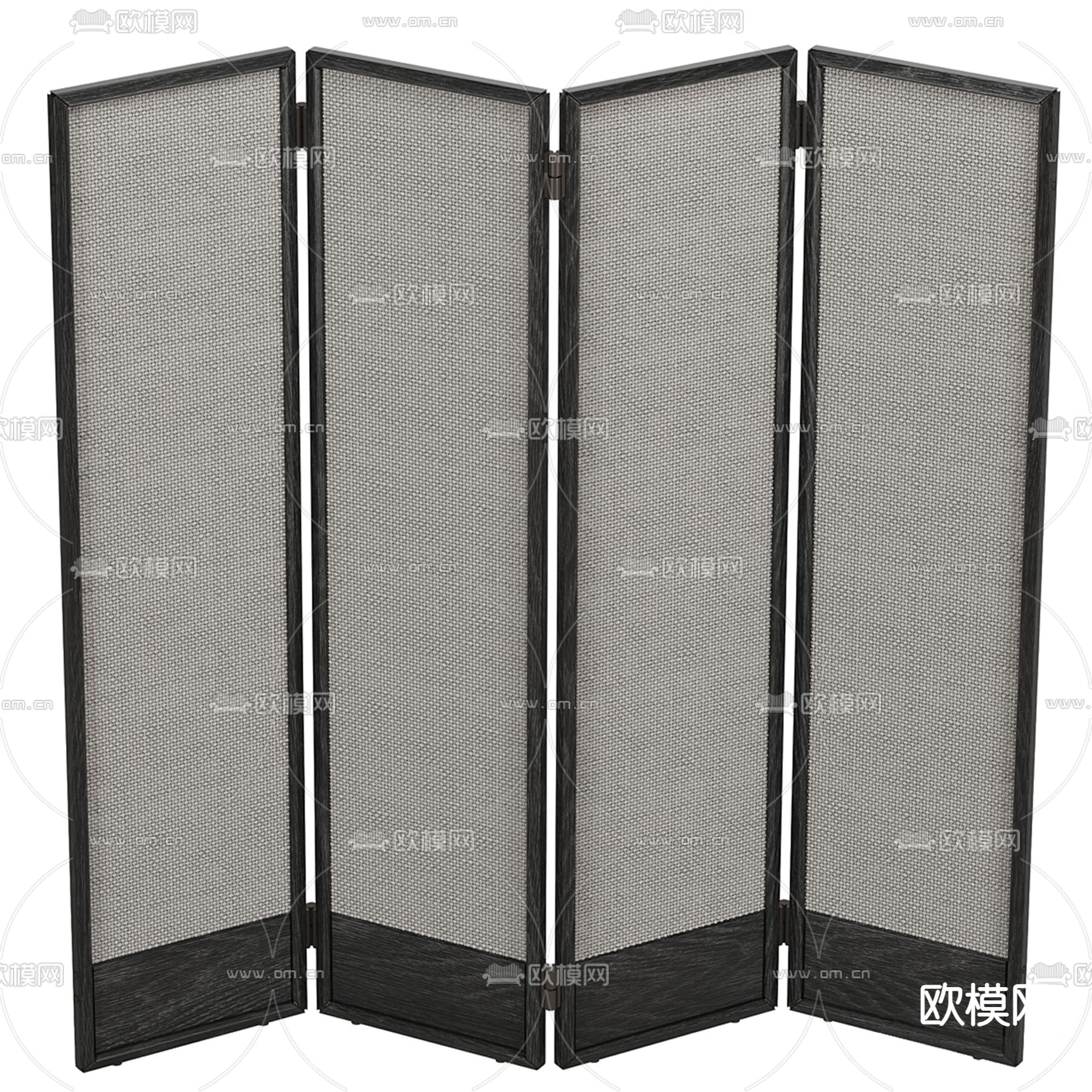 屏风隔断 活动屏风3d模型下载（渲染图2）