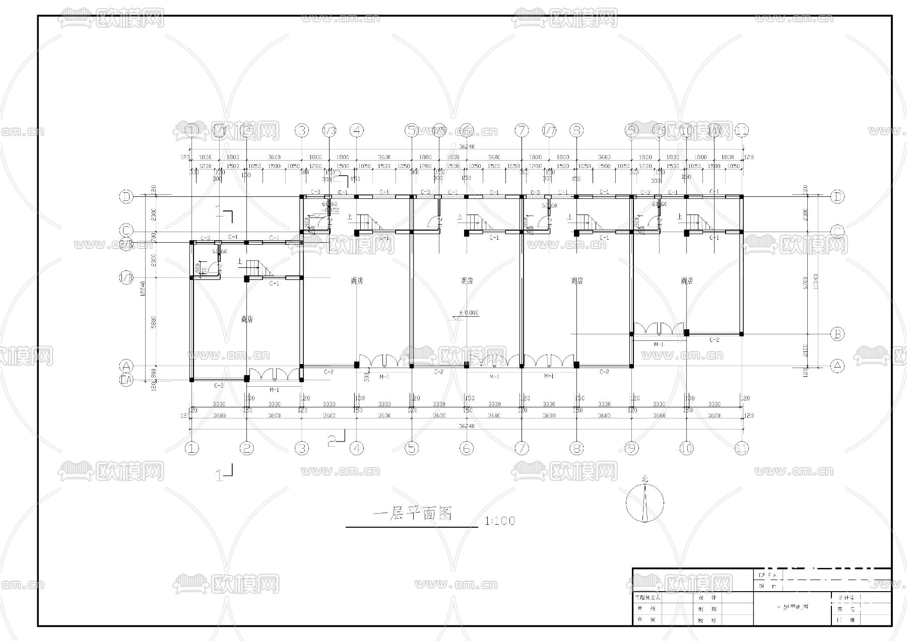 仿古商业建筑图下载（渲染图9）