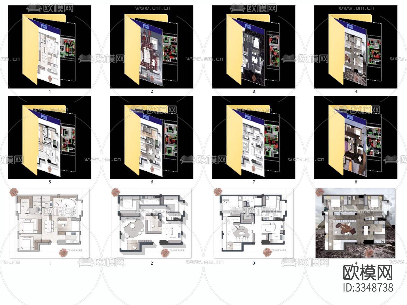 室内家装CAD施工图下载（渲染图7）