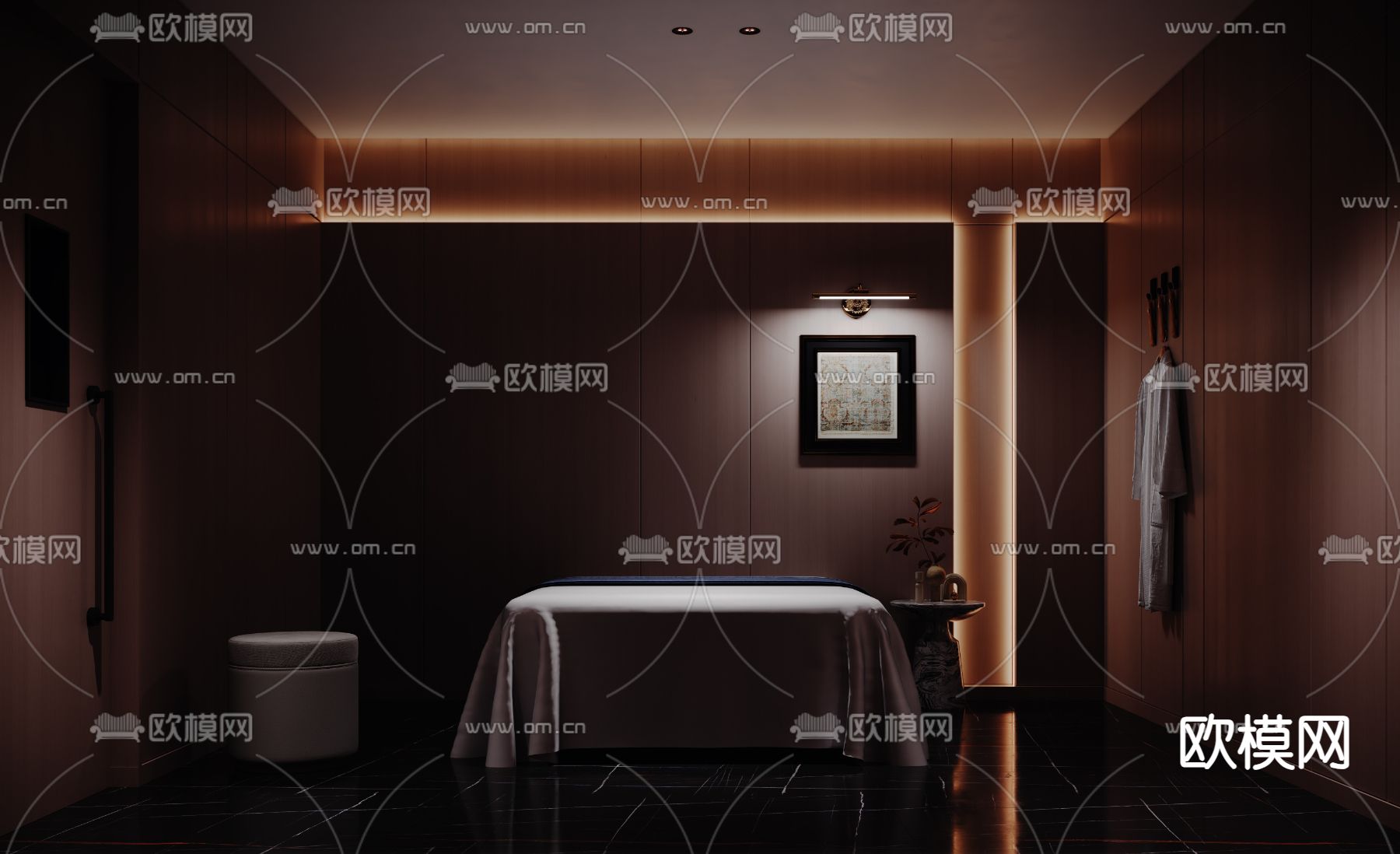 SPA护理房 美容桑拿3d模型下载