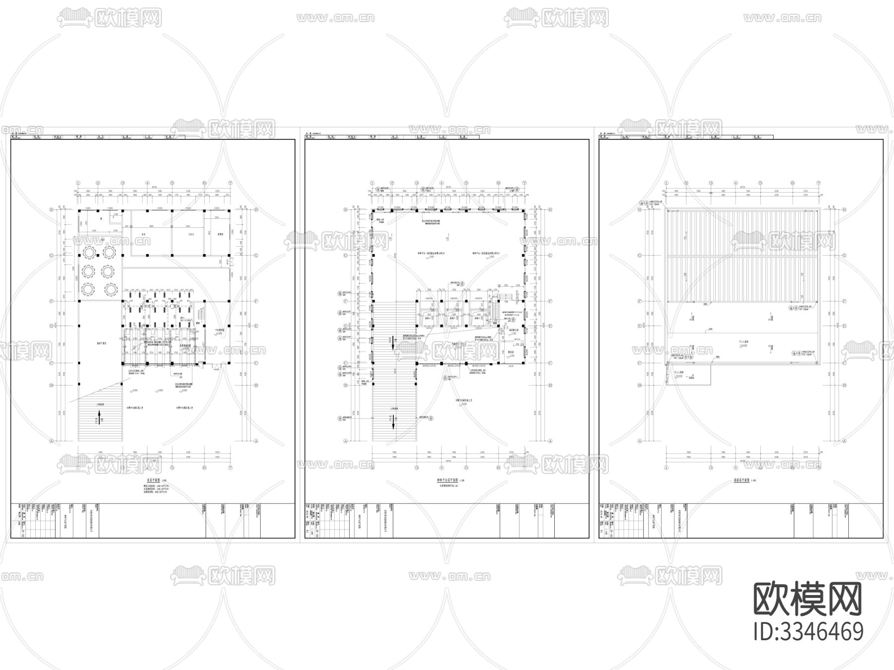 虎门垃圾站CAD施工图下载（渲染图2）