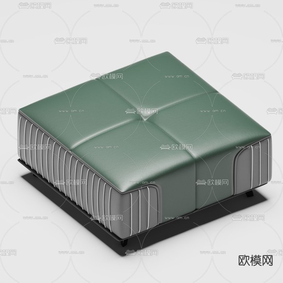 皮革凳子 沙发凳 矮凳3d模型下载
