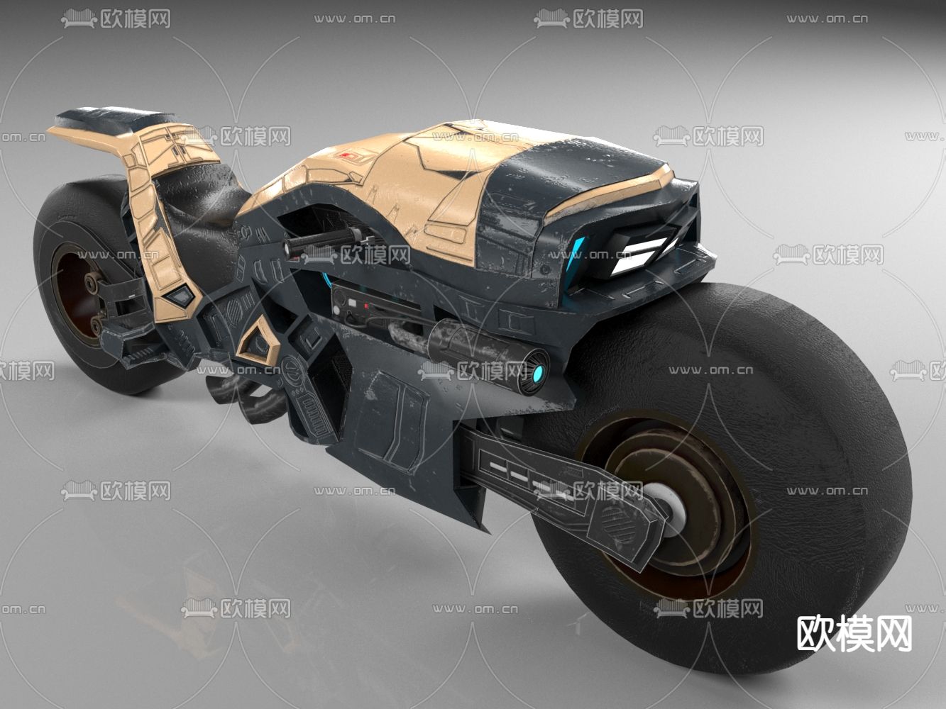 未来摩托车 科幻摩托车3d模型下载