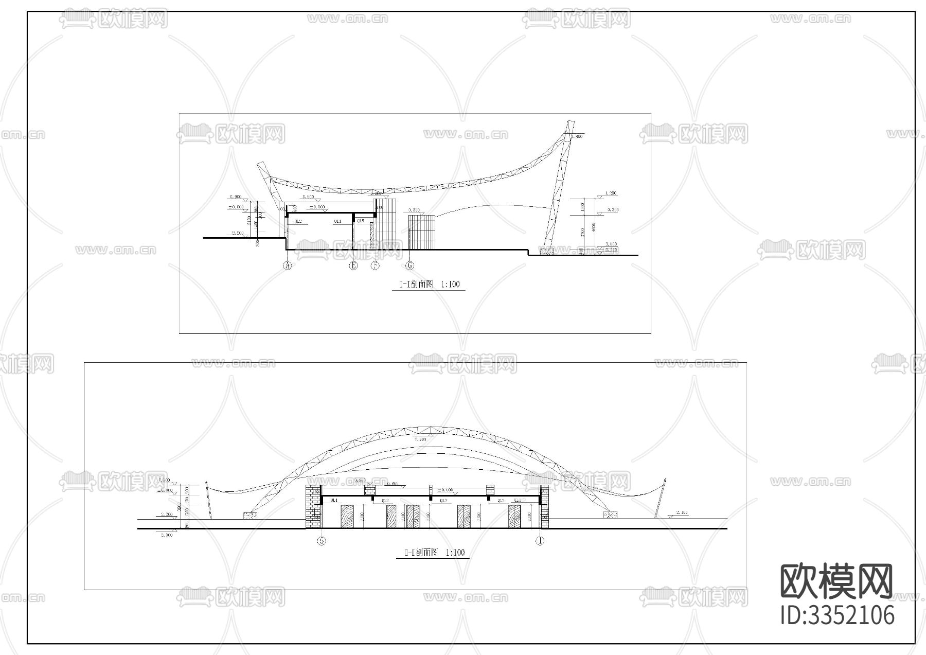 舞台cad施工图下载（渲染图4）