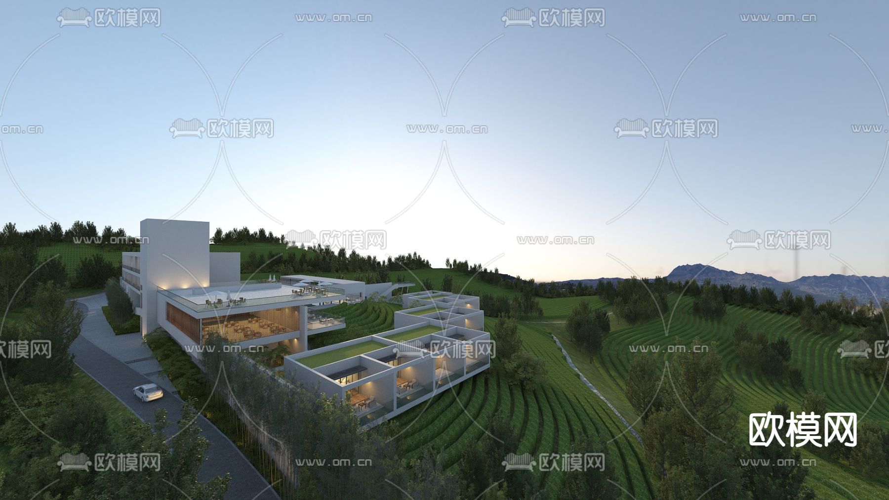 会展中心 文化中心3d模型下载