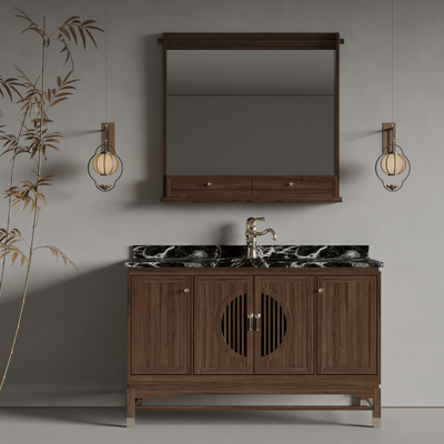  MINOTTI 新中式洗手台su模型 