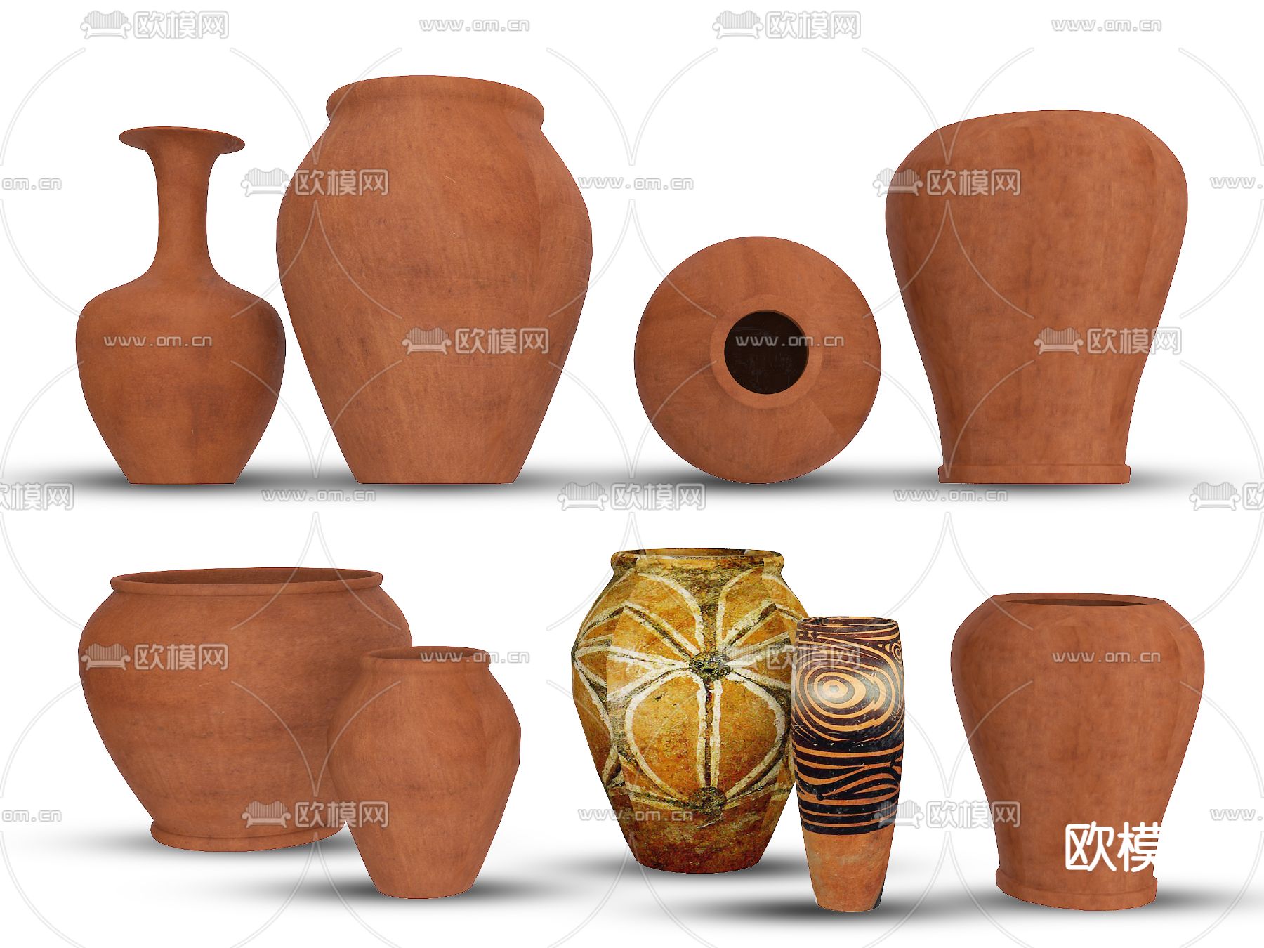 瓷器 陶罐 瓦罐 陶瓷 罐子3d模型下载