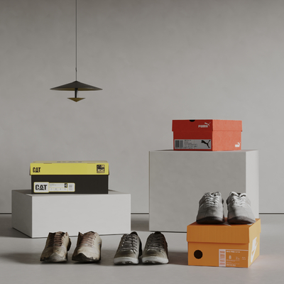  Arflex鞋子 鞋盒su模型 