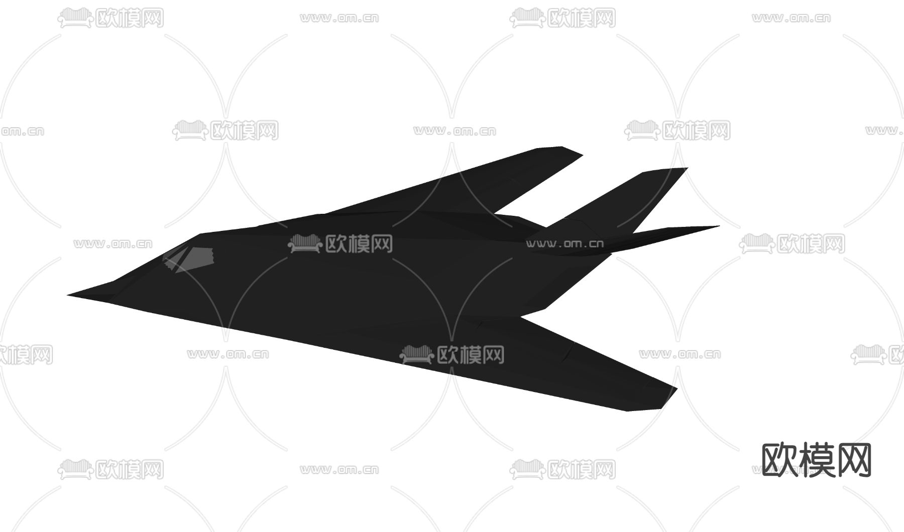 航空飞机 轰炸机 军事飞机su模型下载（渲染图1）