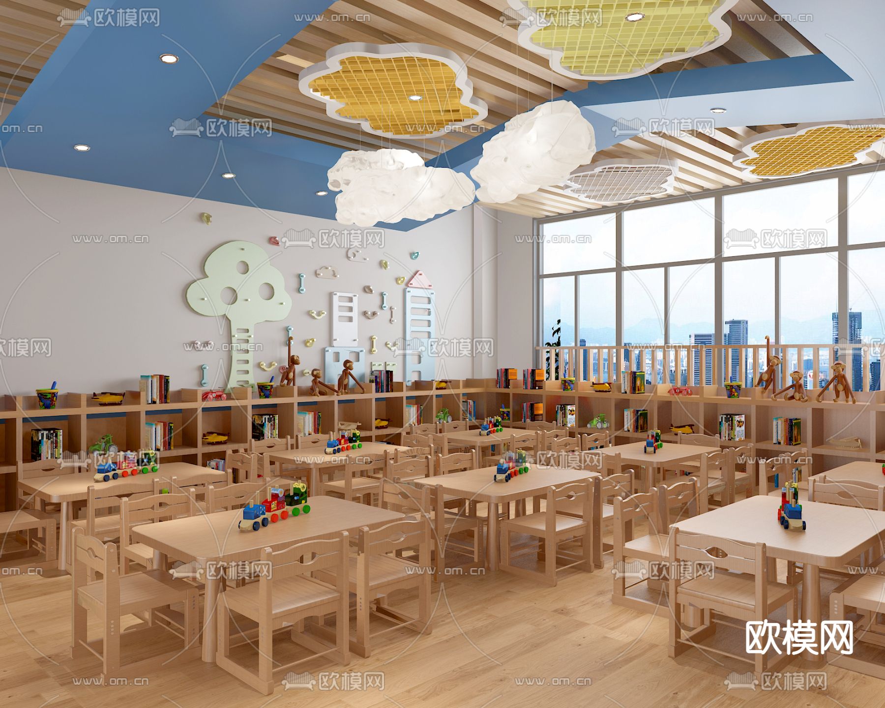 早教中心 幼儿园3d模型下载