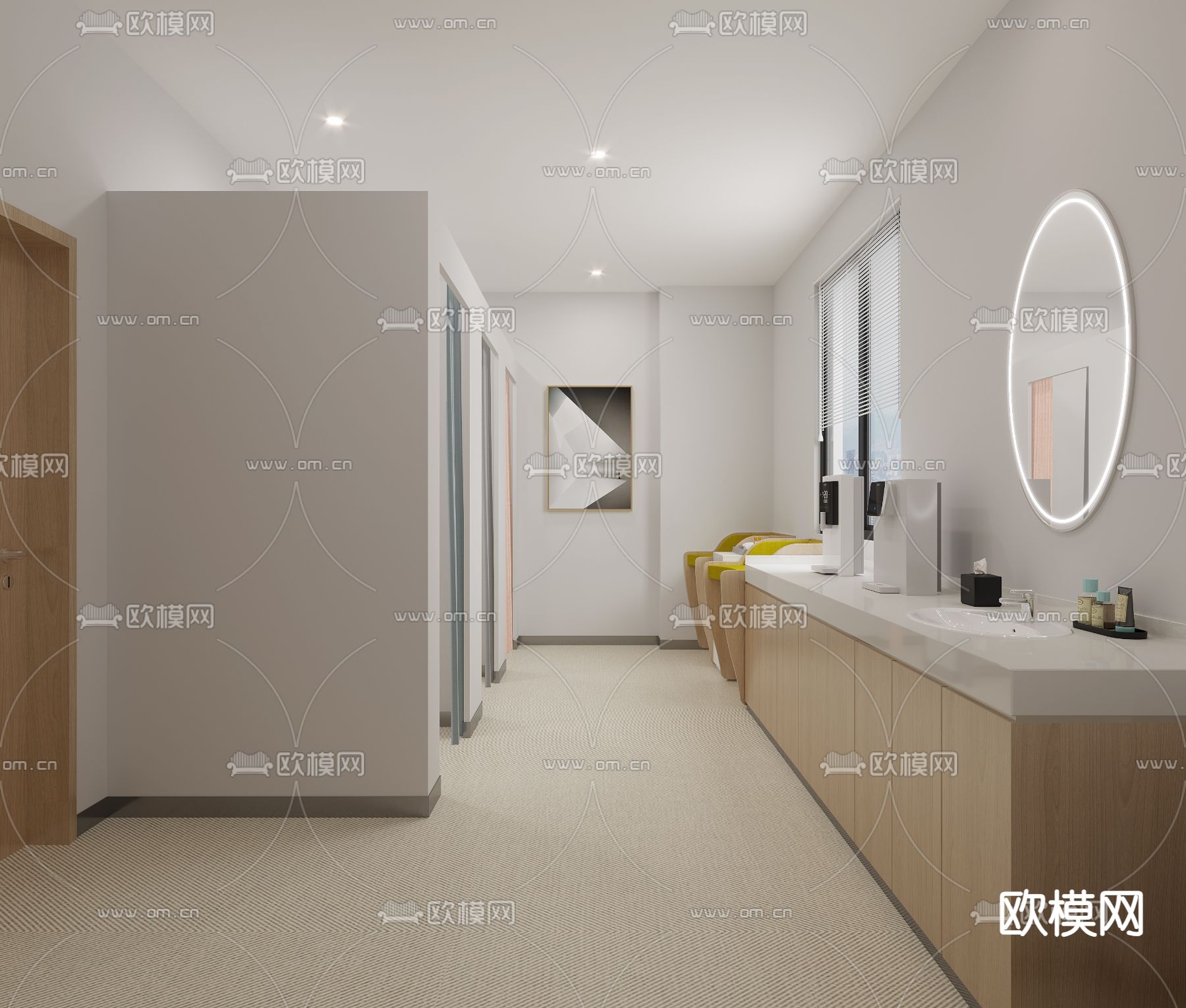 现代母婴室3d模型