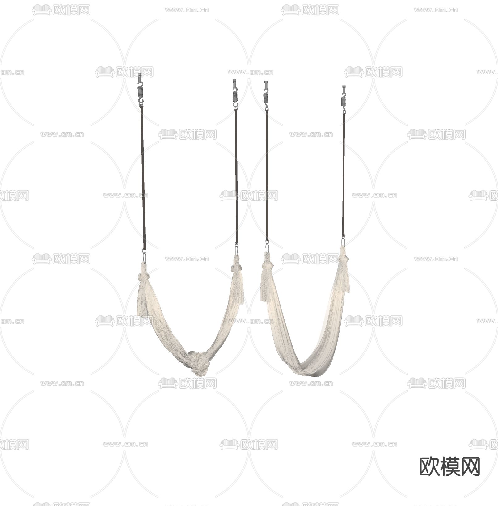 Yogaha瑜伽秋千 吊椅su模型下载（渲染图1）