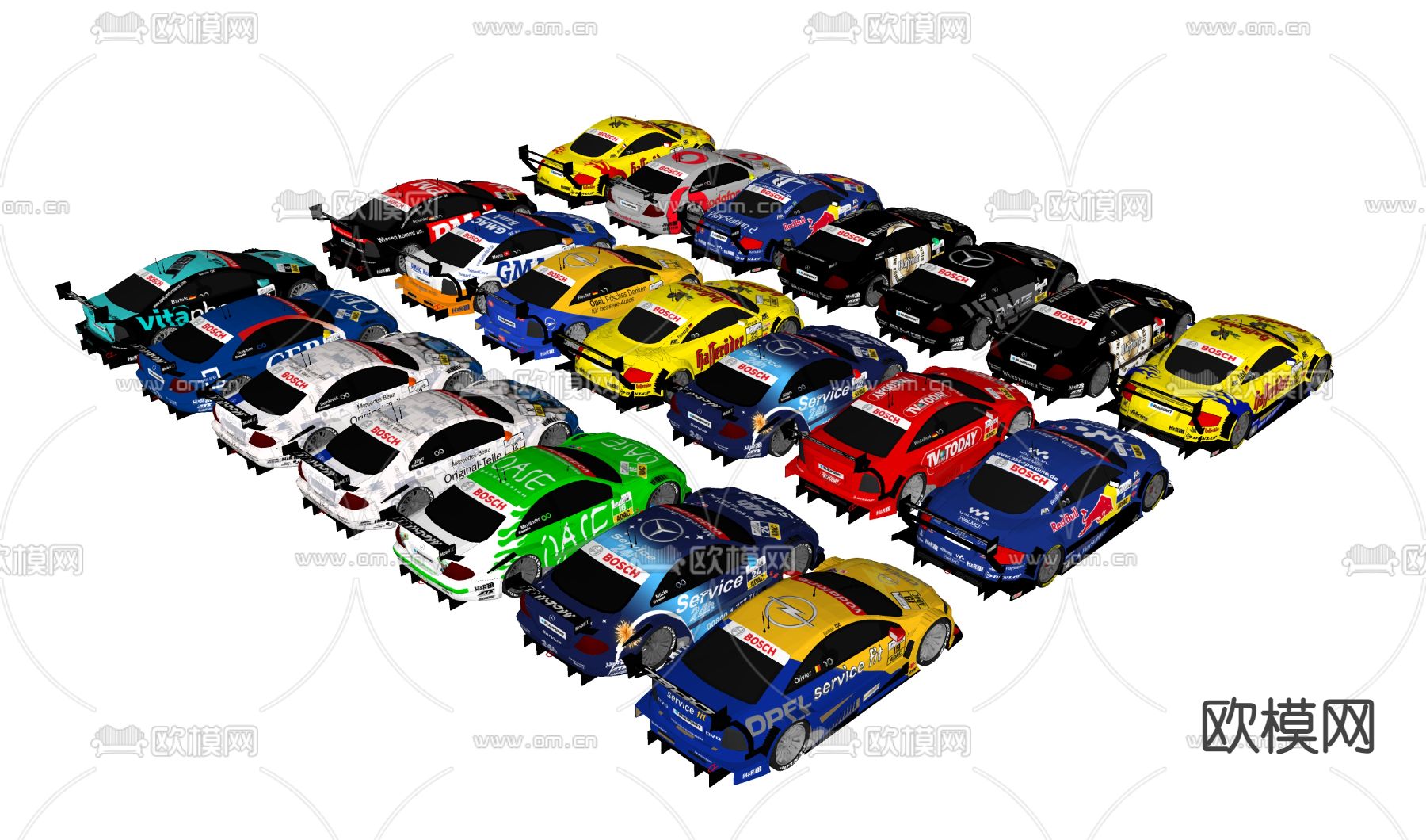 汽车玩具 儿童赛车玩具 炫酷赛车su模型下载（渲染图1）