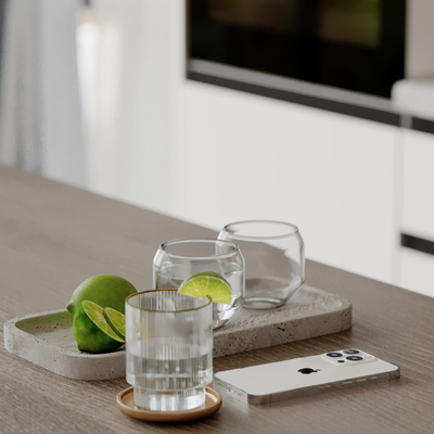  水杯 手机 茶杯 茶水 饮料su模型 