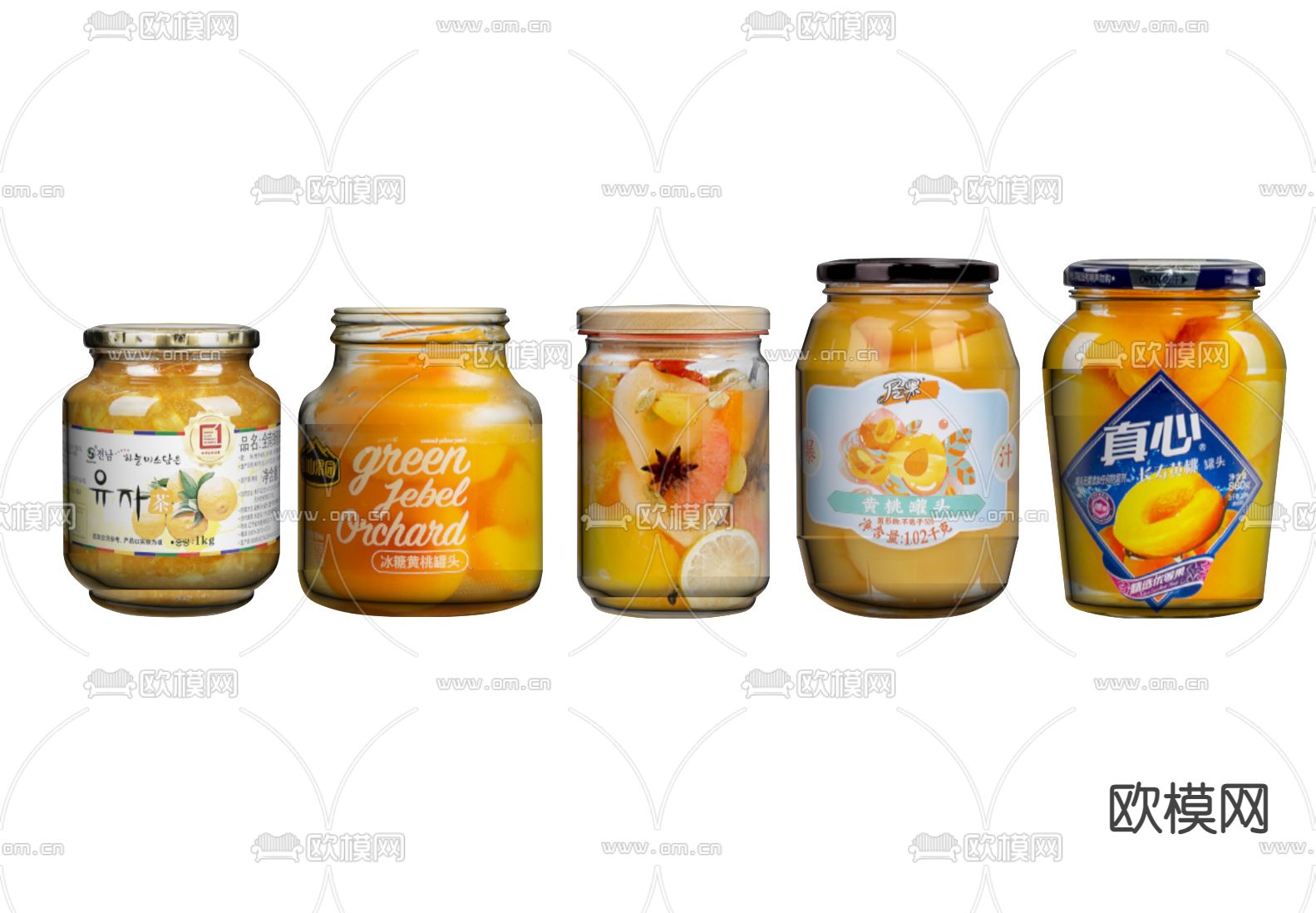 罐头 柚子茶 调料罐su模型下载（渲染图1）