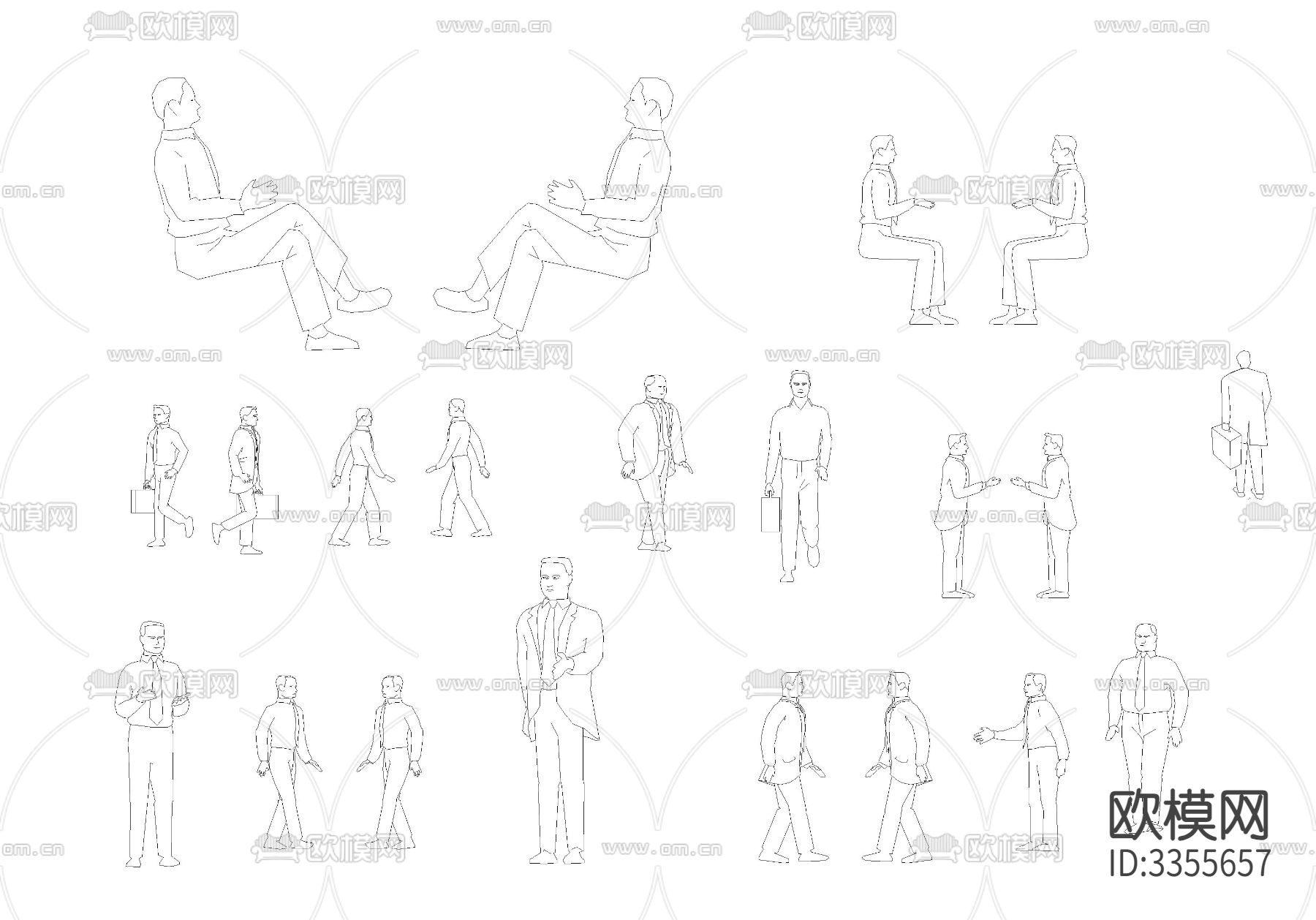 常用景观素材cad图库下载（渲染图2）