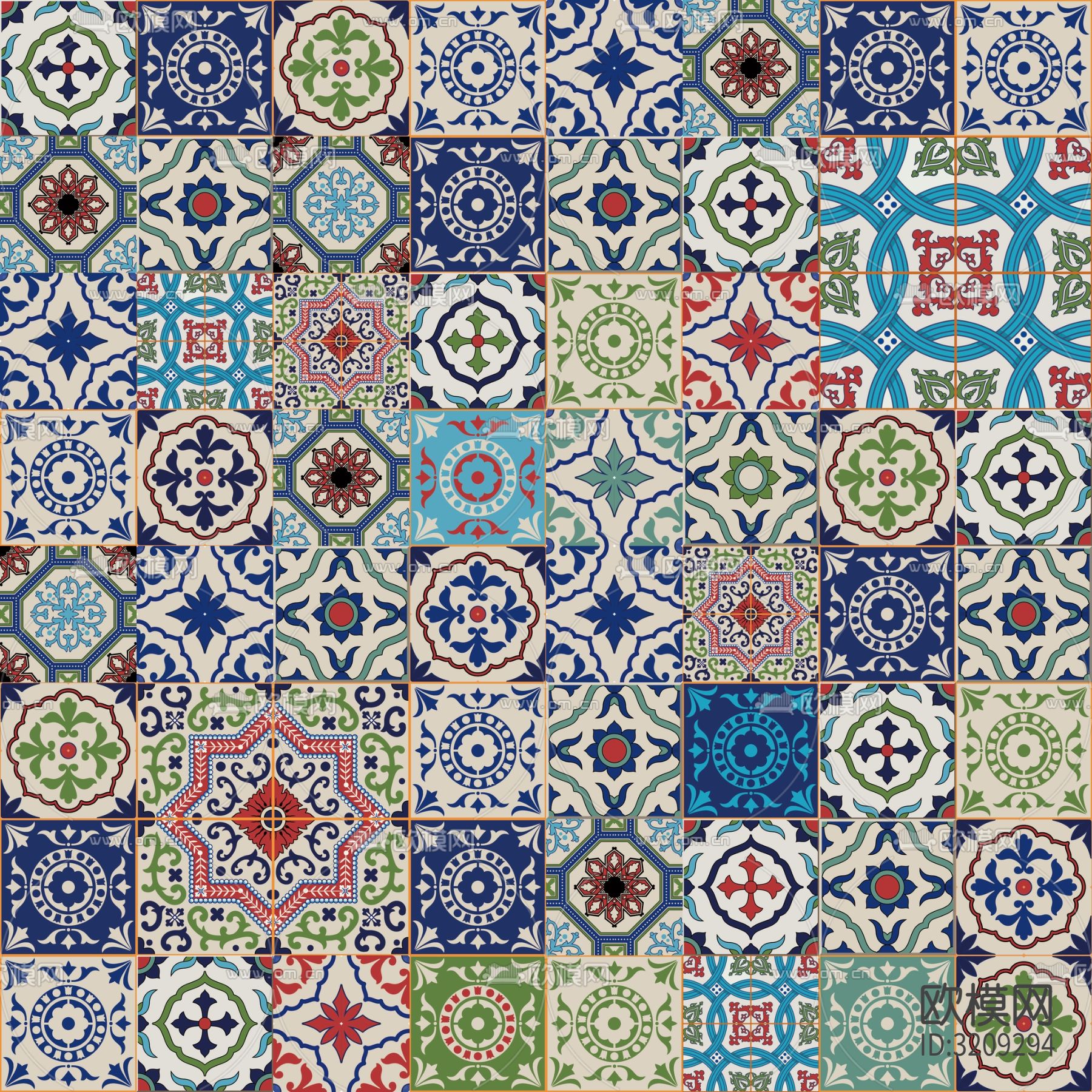 瓷砖拼花贴图下载