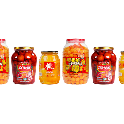  罐头 黄豆酱 调料瓶 水果罐su模型 