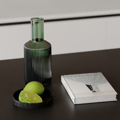  书本 果盘 水果su模型 