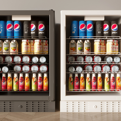  饮料冷藏柜 冷饮柜su模型 