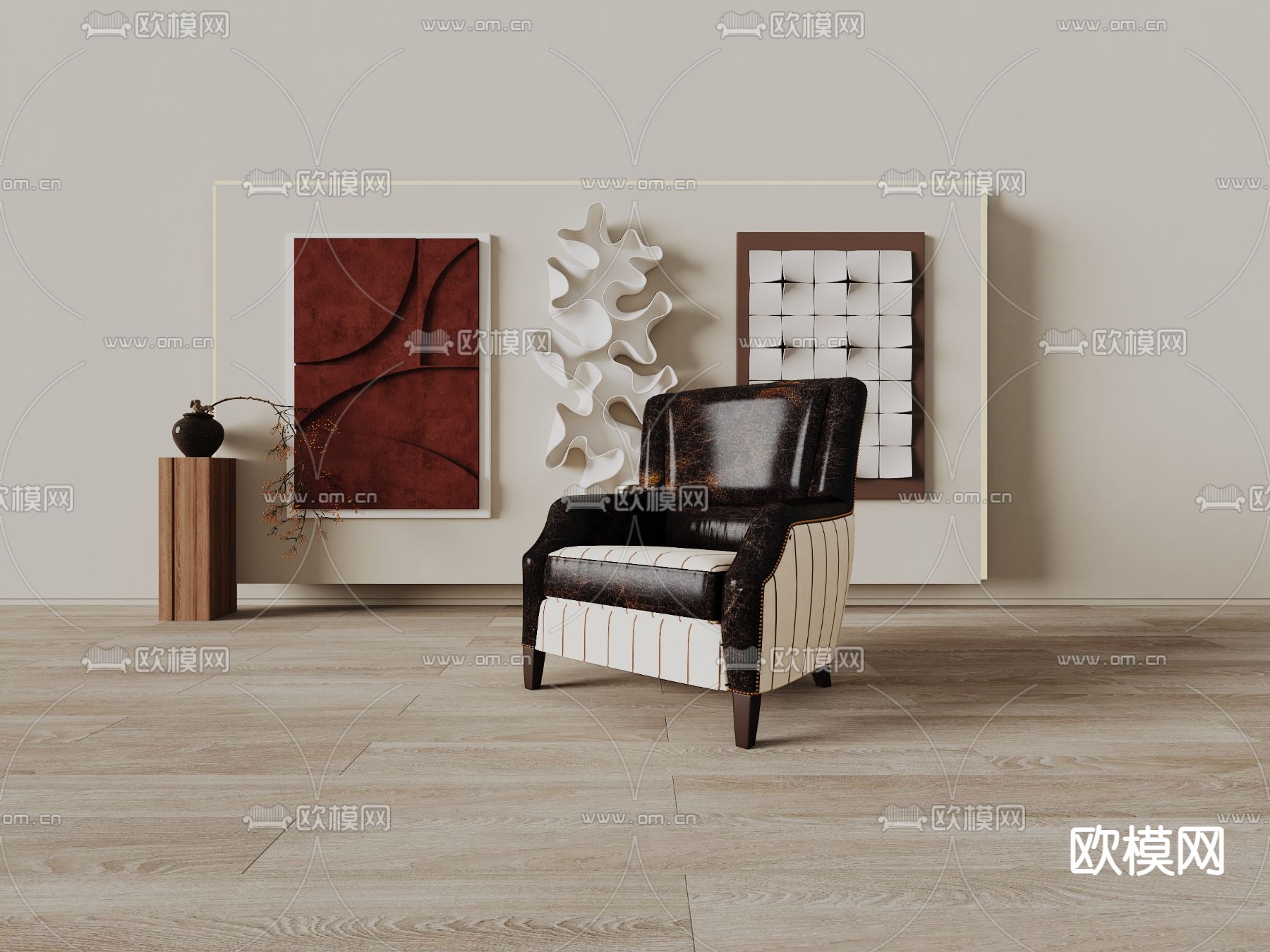 单人沙发 闲沙发3d模型下载