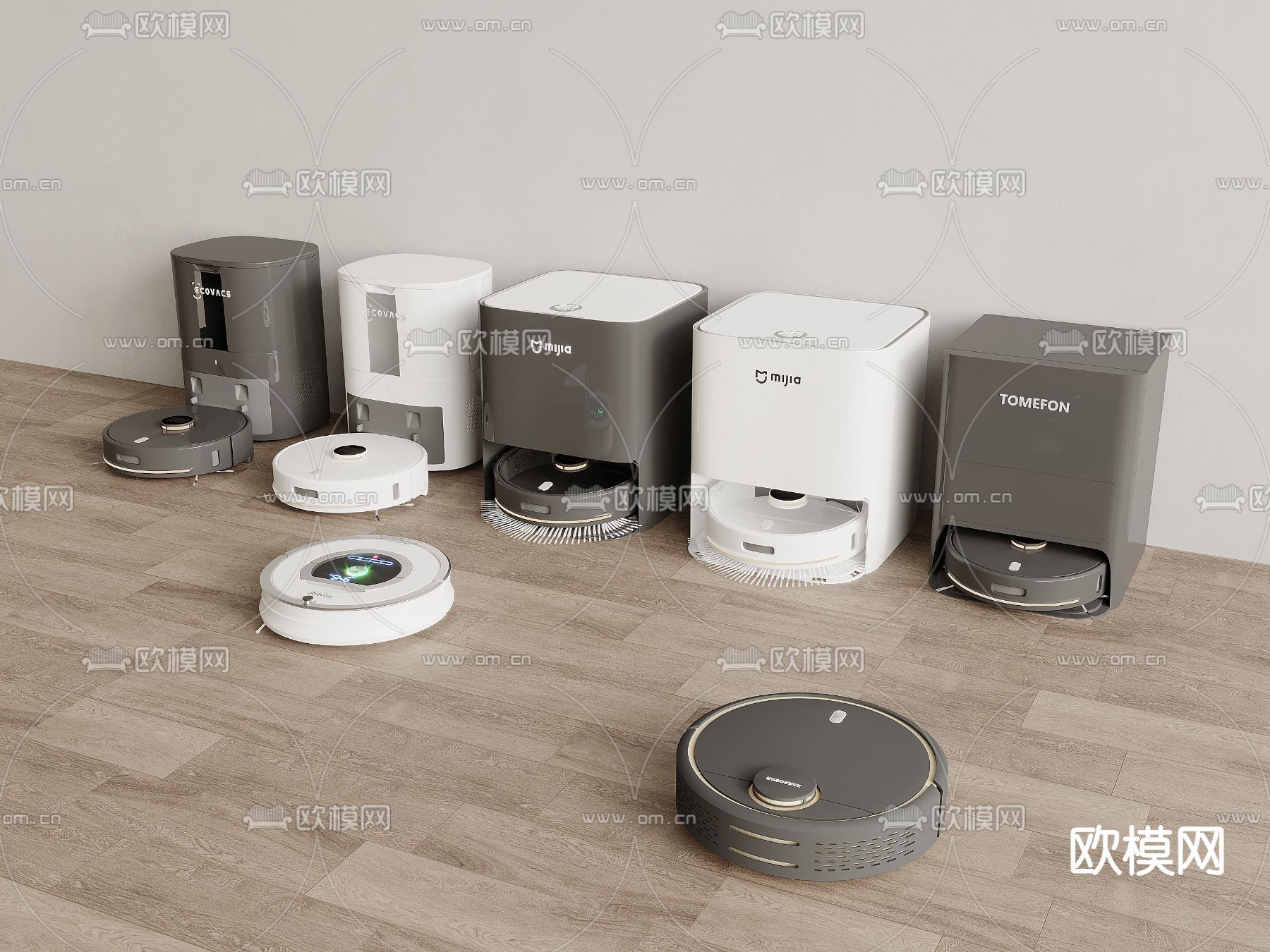 扫地机器人 扫地机3d模型下载