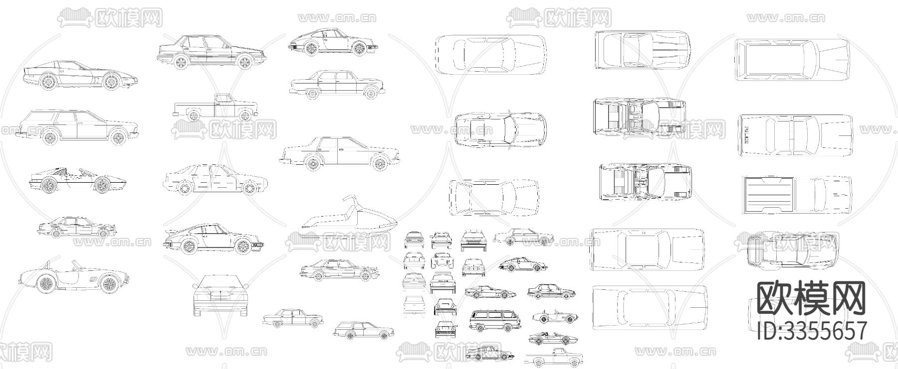 常用景观素材cad图库下载（渲染图1）