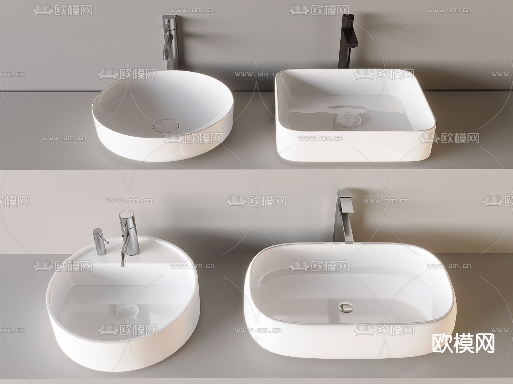 台盆 洗手盆 洗脸盆3d模型下载