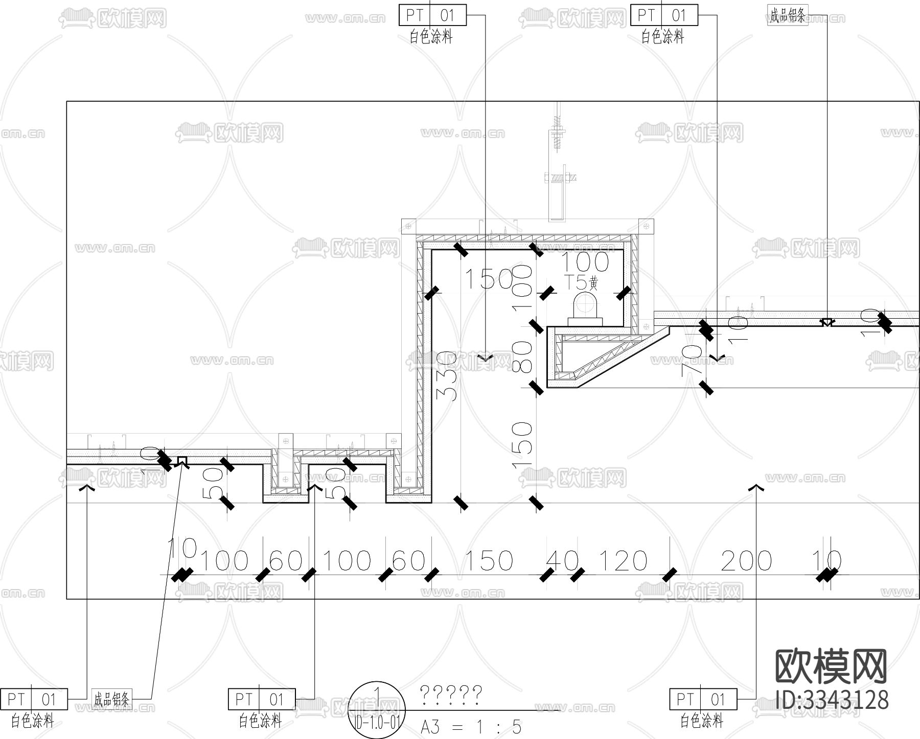 VIP 接待诊室cad平面图下载（渲染图3）