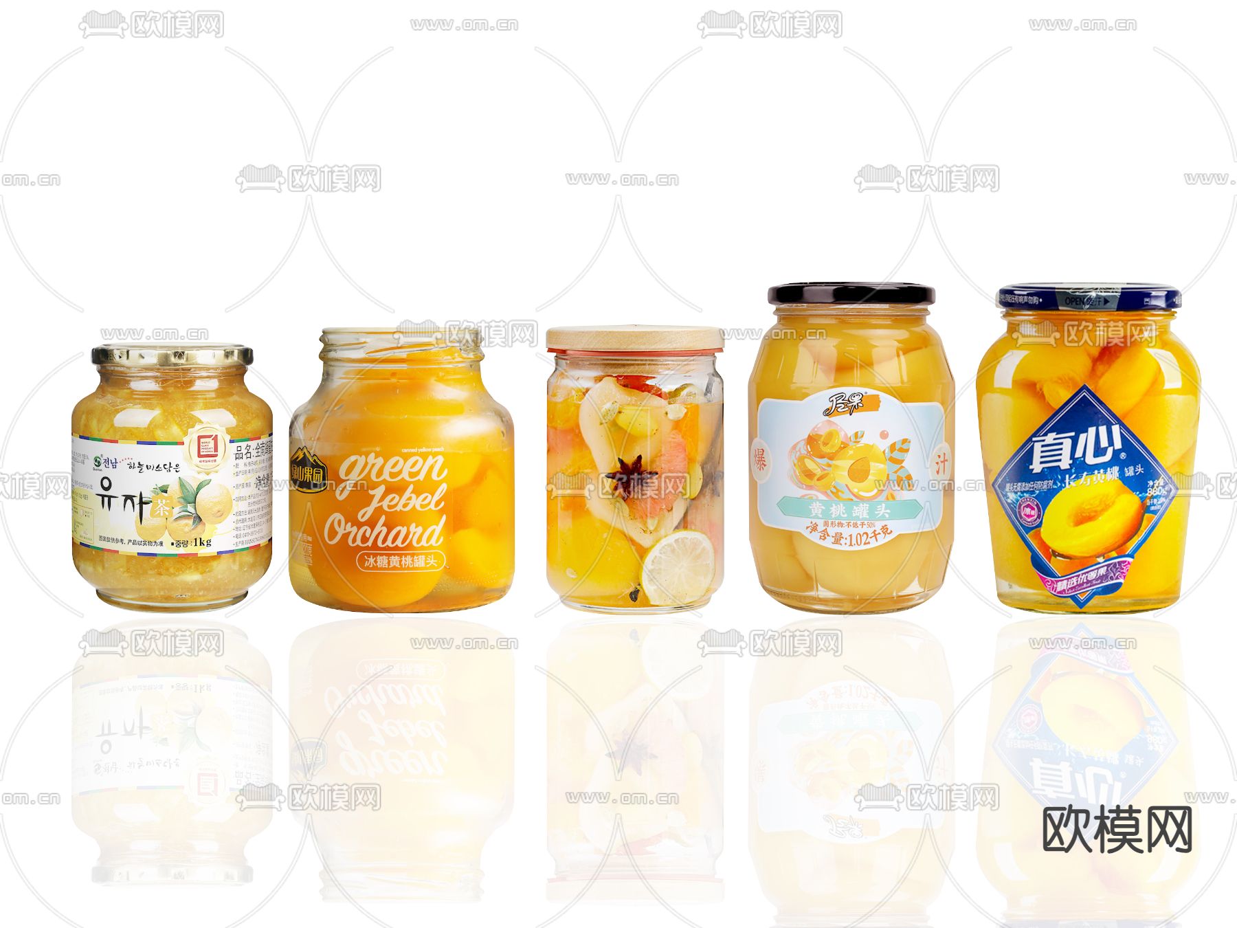 罐头 柚子茶 调料罐su模型下载（渲染图2）