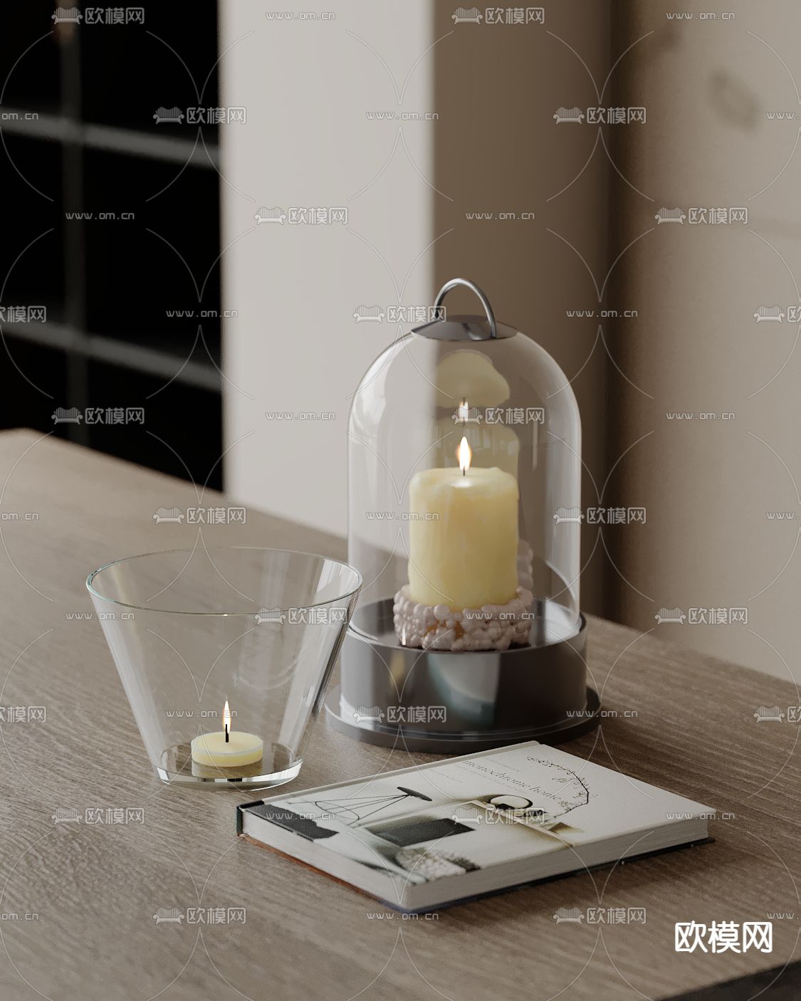 烛台 蜡烛su模型下载（渲染图2）