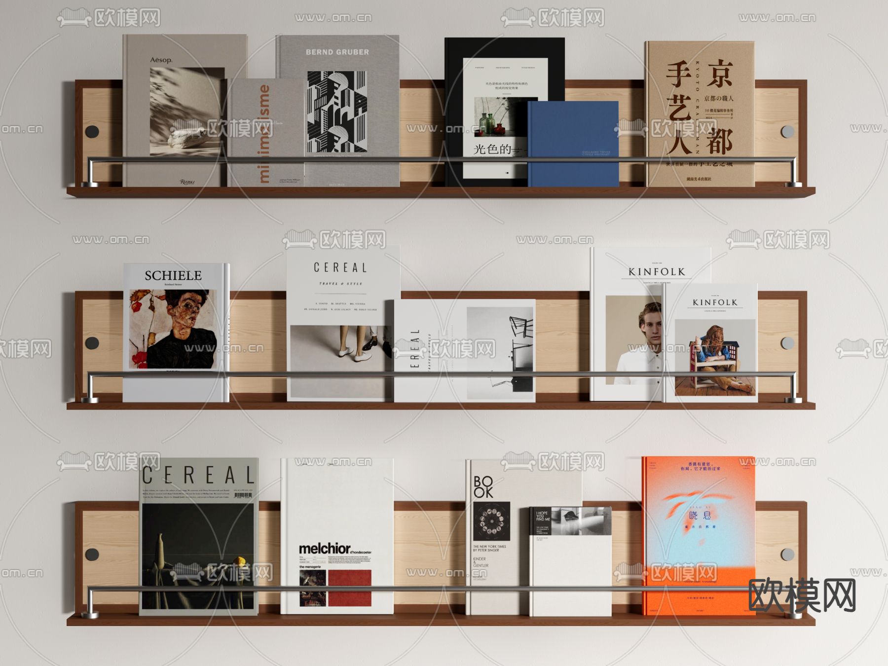 Cassina 书籍 书本 书刊 读物su模型下载（渲染图2）