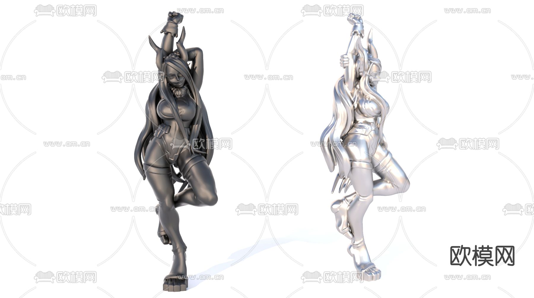 人物雕像 手办摆件3d模型下载