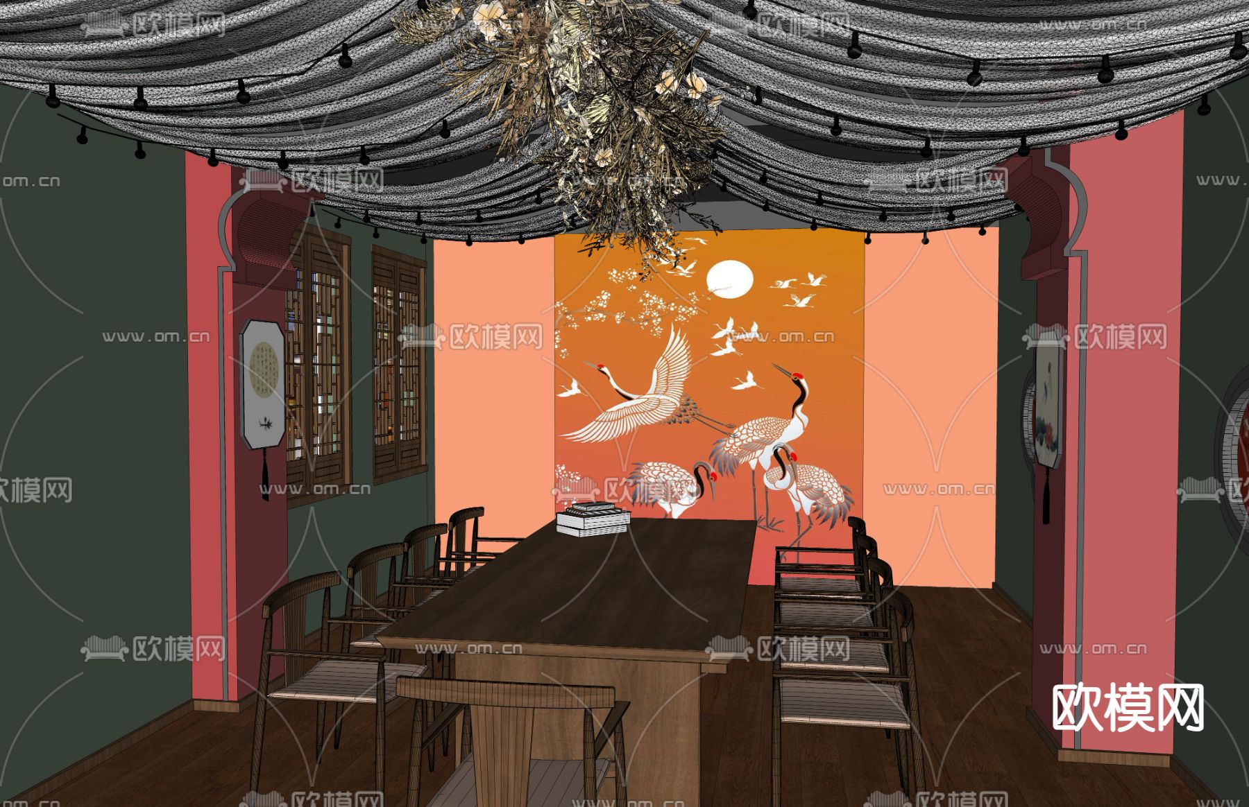 中式剧本杀su模型下载