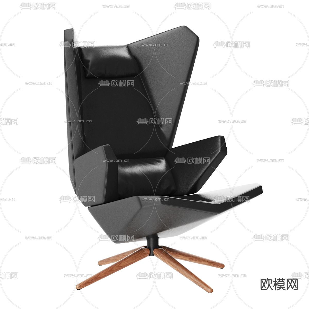 现代老板椅 办公椅su模型下载（渲染图2）