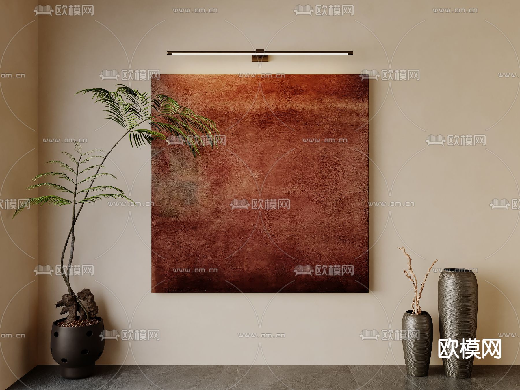 装饰画 挂画 艺术画3d模型下载