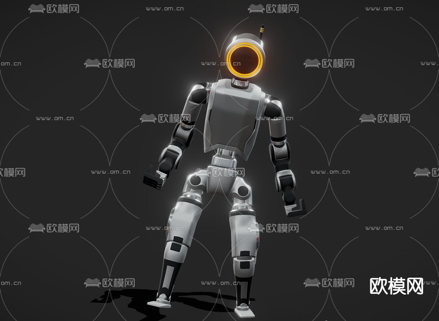 科技感人物 机器人su模型下载（渲染图2）