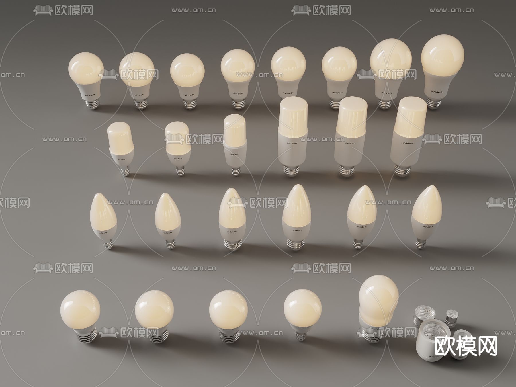 led灯泡su模型下载（渲染图2）
