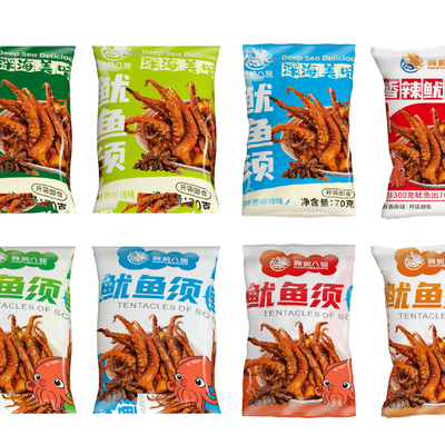  零食 薯片 鱿鱼须su模型 