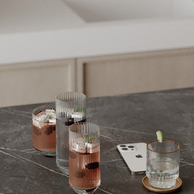  饮品 饮料 水杯su模型 