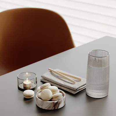  美食 蜡烛 甜点 水杯 毛巾夹子 饼干su模型 