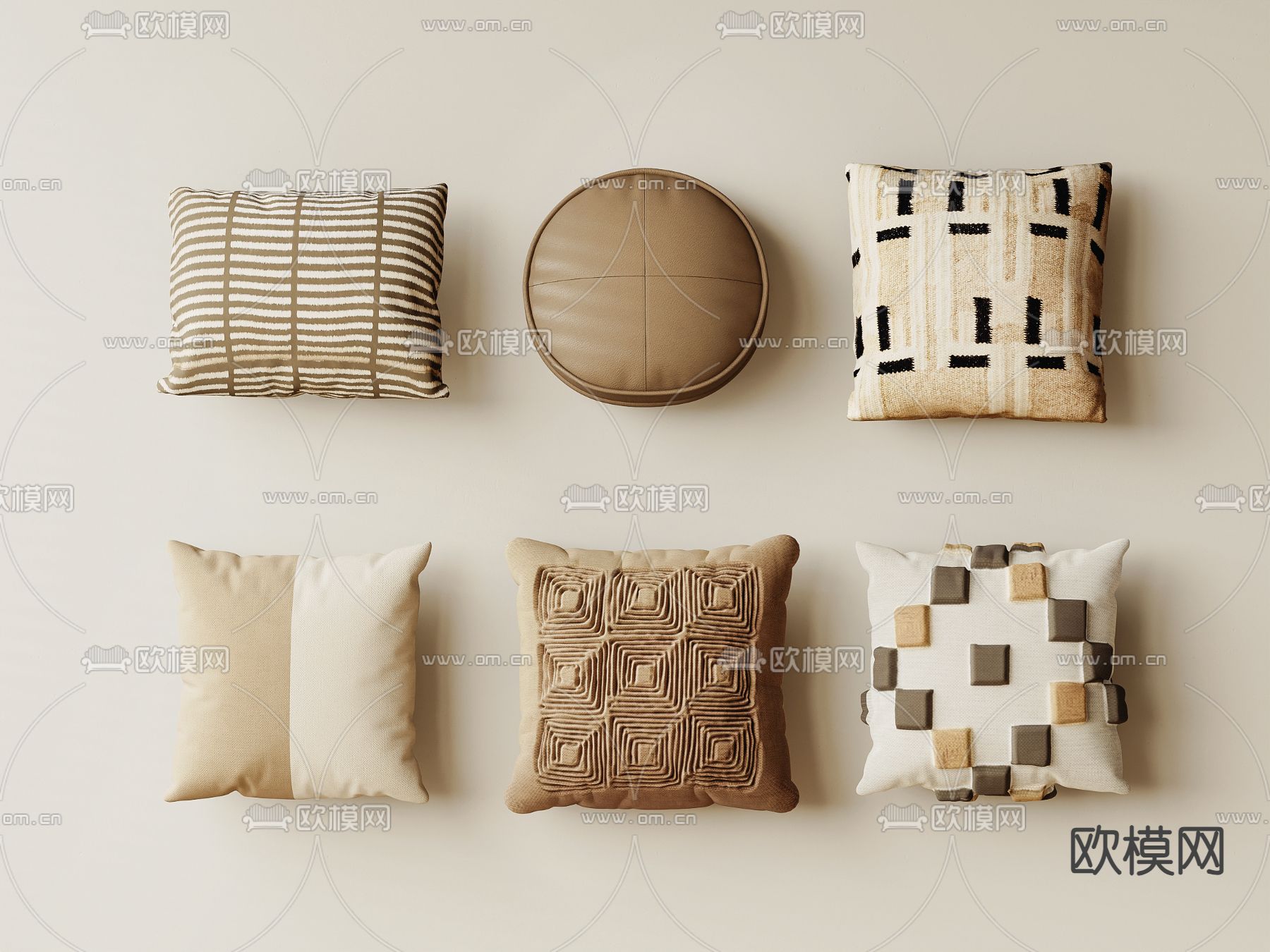 靠枕 抱枕su模型下载（渲染图2）